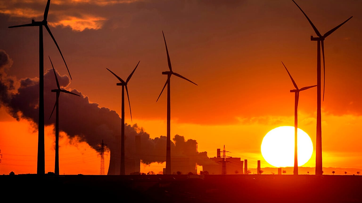 Des éoliennes à Niederaussem, en Allemagne (2 novembre 2022)