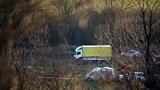 El camión abandonado en el que viajaban los migrantes, Lokorsko, Bulgaria 17/2/2023