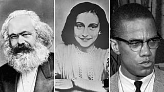 Karl Marx, Anne Frank, Malcolm X