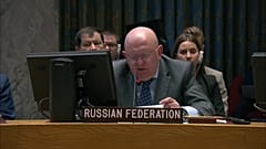 Vasily Nebenzya, embajador de Rusia ante las Naciones Unidas.