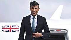 Rishi Sunak Münchenbe érkezik