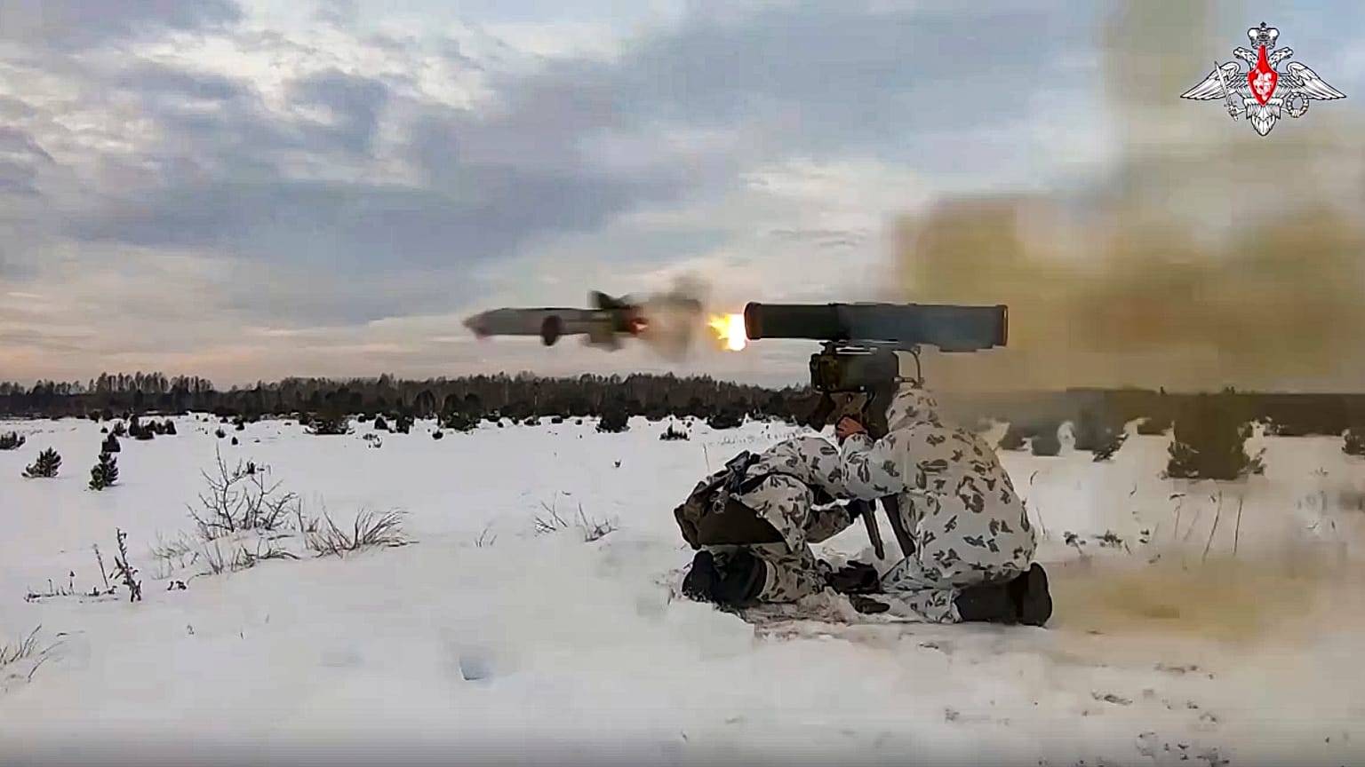 Pattuglia russa in azione in Ucraina