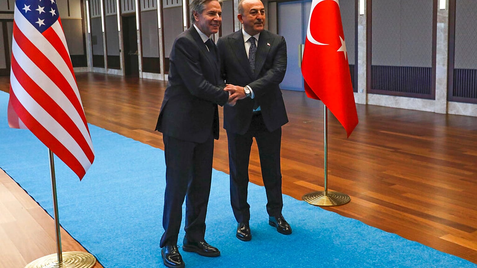 Anthony Blinken and Mevlut Cavusoglu
