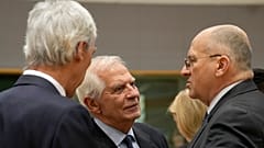 Глава европейской дипломатии Жозеп Боррель в Брюсселе, 20 февраля 2023 г.