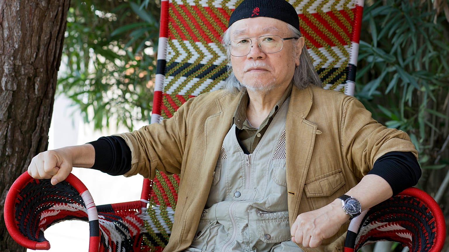 Leiji Matsumoto durante el festival de Cine de Vencia en 2013.