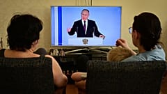 Wladimir Putins Rede an die Nation wurde Live im TV übertragen