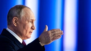 Vladimir Poutine, Moscou, le 21 février 2023