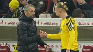 In der gemeinsamen Dortmunder Zeit: Rose und Haaland klatschen ab
