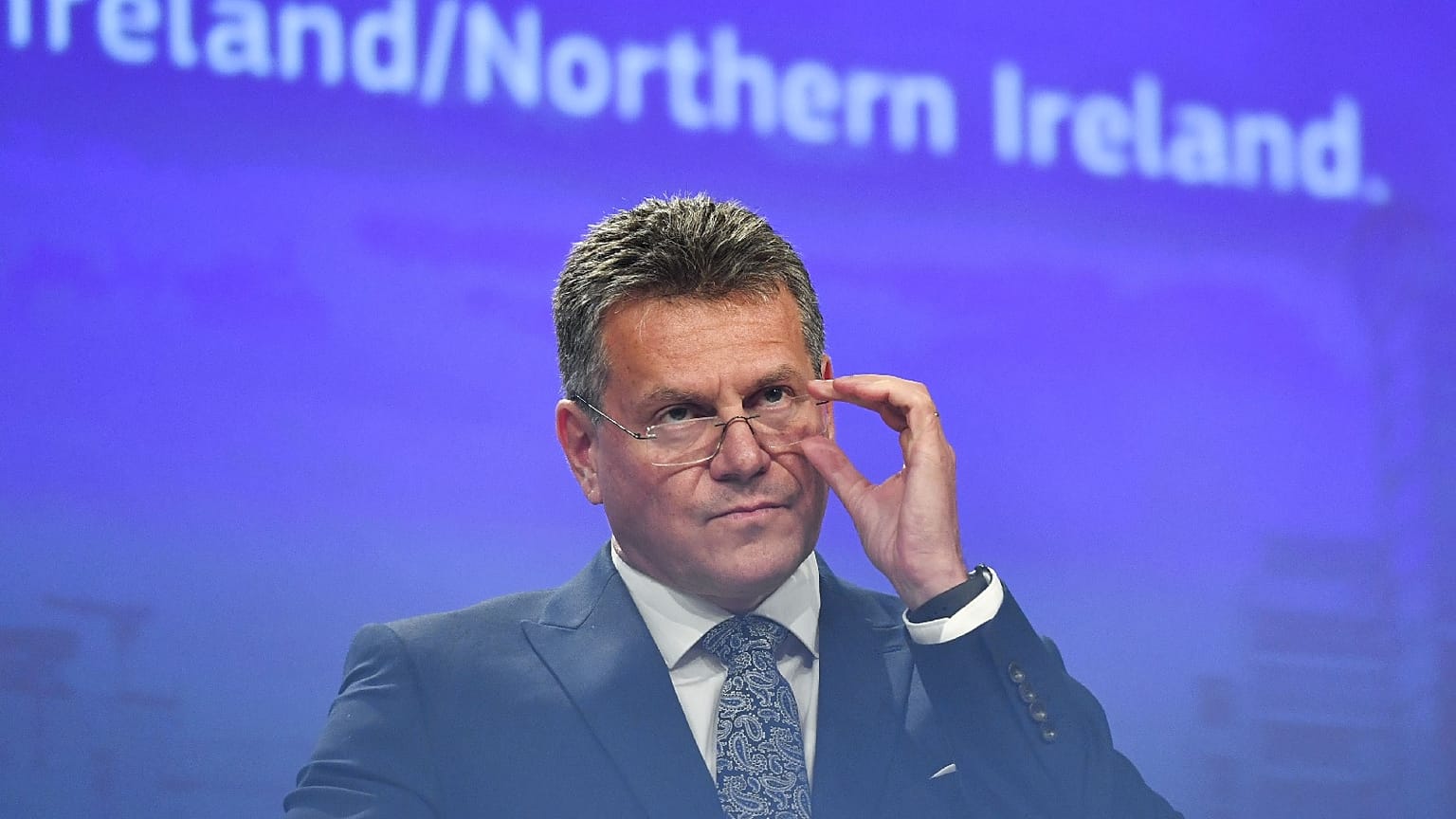 European Commissioner for Inter-institutional Relations and Foresight Maros Sefcovic at EU headquarters in Brussels, June 15, 2022. 