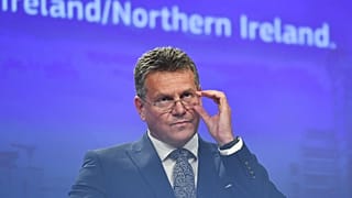 European Commissioner for Inter-institutional Relations and Foresight Maros Sefcovic at EU headquarters in Brussels, June 15, 2022. 