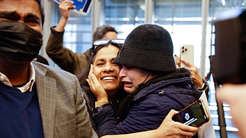 People celebrate after Seattle's City Council passed an ordinance adding caste to its anti-discrimination laws.