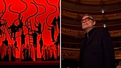 Spanish artist Jaume Plensa on set for Macbeth at Barcelona's Liceu Theatre