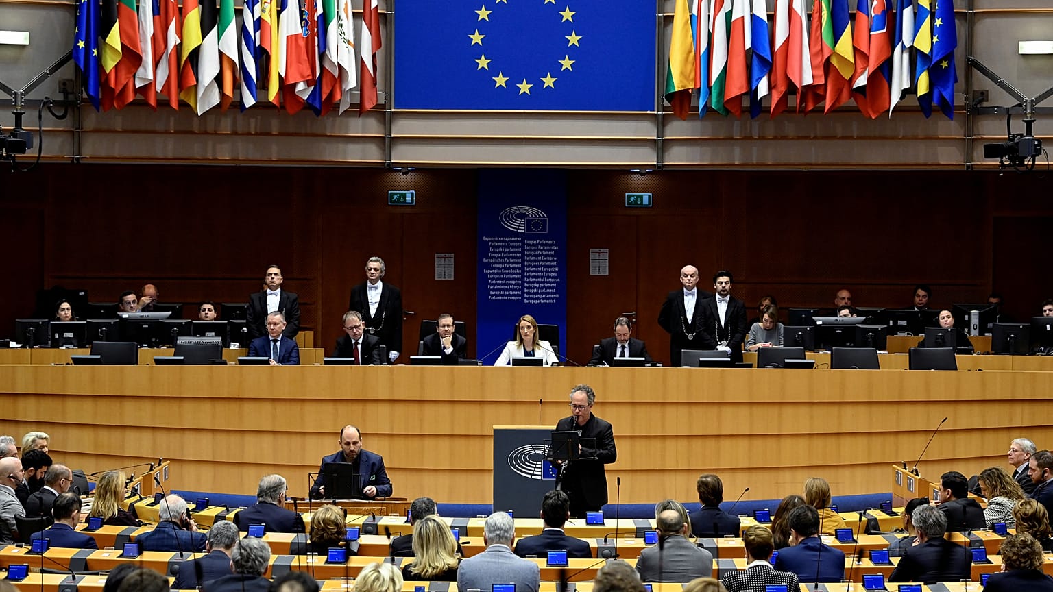 جلسة سابقة للبرلمان الأوروبي في بروكسل، 26 يناير 2023.