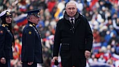 Владимир Путин в Лужниках