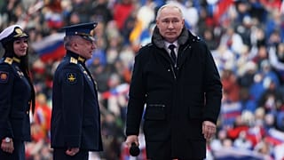 Putin em concerto patriótico em Moscovo
