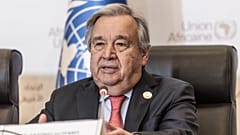 الأمين العام للأمم المتحدة أنطونيو غوتيريش يطالب بوقف الاستيطان الإسرائيلي "غير القانوني" في الأراضي الفلسطينية، 22 فبراير 2023.