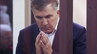 Gürcistan'ın hapisteki eski cumhurbaşkanı Mihail Saakaşvili (arşiv)