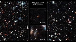 a James Webb űrtávcső felvételei ősi galaxisokról