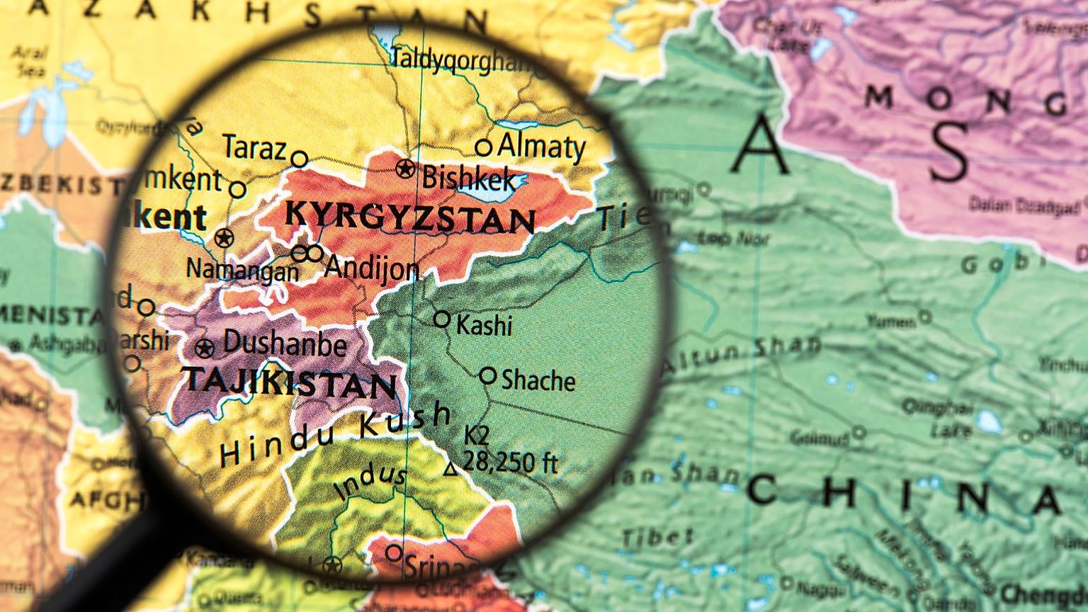 نقشه تاجیکستان