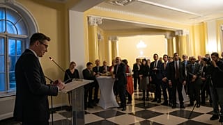 Karácsony Gergely beszél a Széchenyi Fürdőben