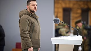 Volodymyr Zelensky à Kyiv (24/02/23)