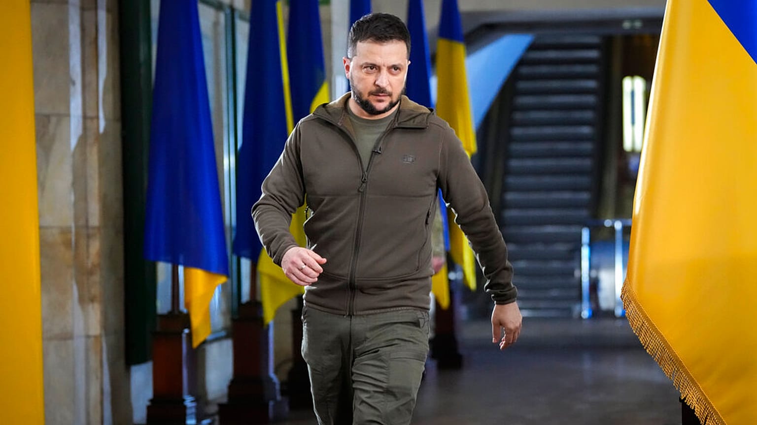 Le Président ukrainien, Volodymyr Zelensky