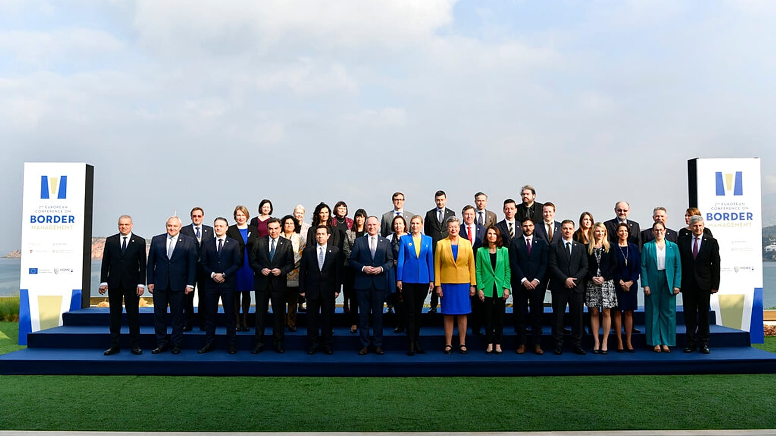 A Határigazgatási Konferencia résztvevői. Középen Ylva Johansson, az EU belügyi biztosa