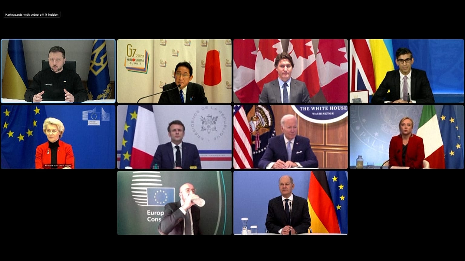 Líderes del G7 se reúnen por videoconferencia
