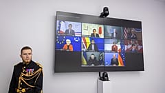 Das Treffen der G7-Staaten zum Jahrestag des Kriegsbeginns fand Online statt.
