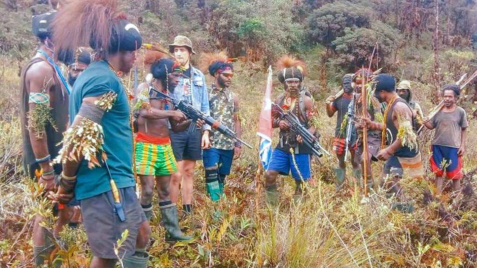 A West Papua Liberation Army által publikált felvétel, Papua, INDONESIA, 2023. február 14.