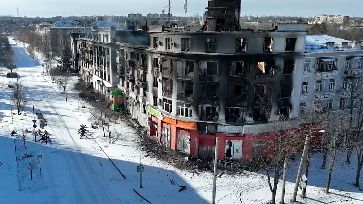 Разрушения в Бахмуте