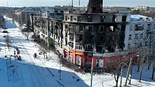 Разрушения в Бахмуте