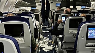 In der Lufthansa-Maschine, die in Turbulenzen geraten war