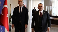 Архив: министр иностранных дел Турции и генеральный секретарь НАТО в Анкаре, февраль 2023 г.