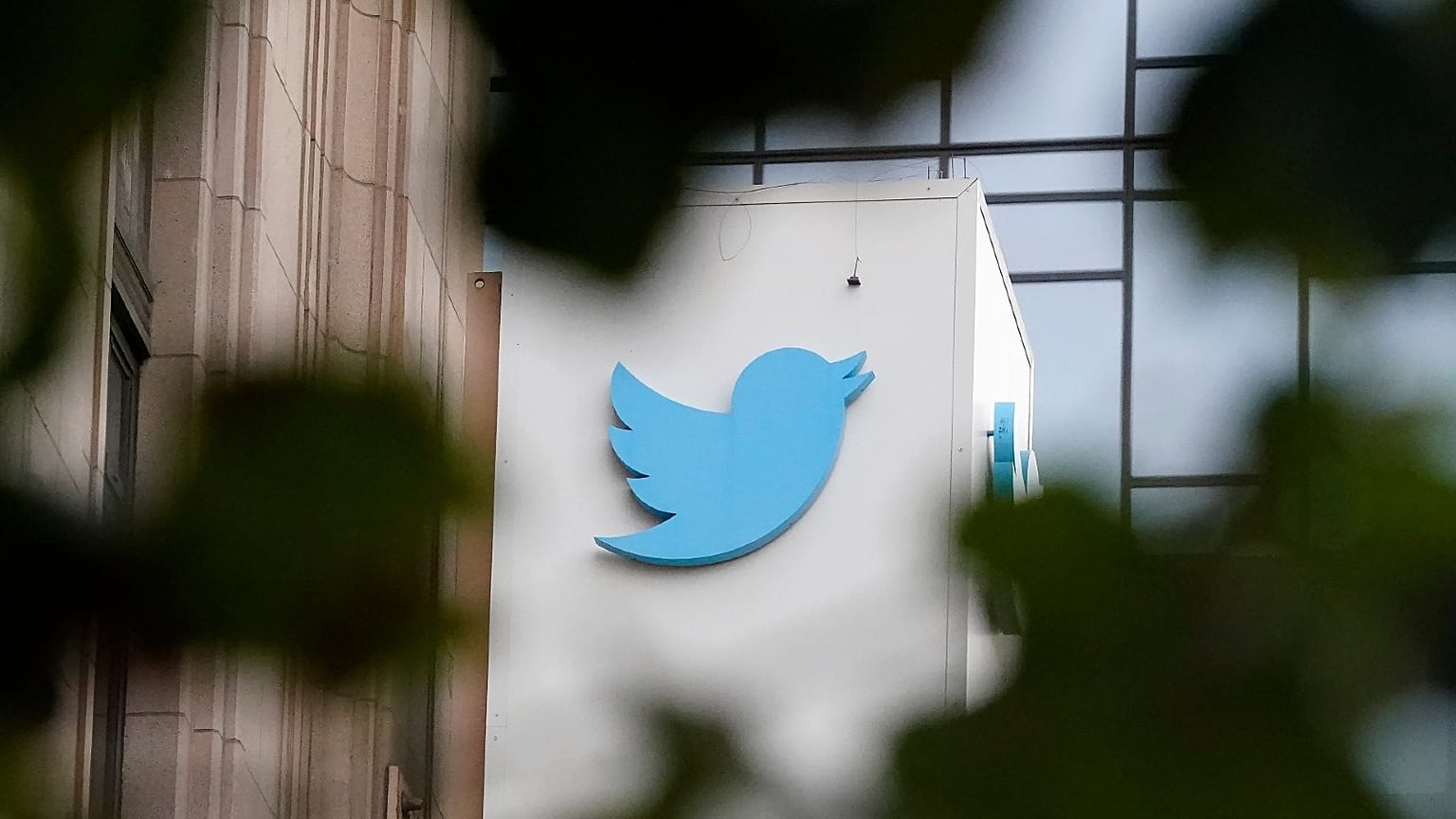 A sign at Twitter headquarters is shown in San Francisco, Dec. 8, 2022. 