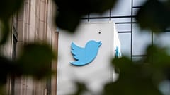 A sign at Twitter headquarters is shown in San Francisco, Dec. 8, 2022. 