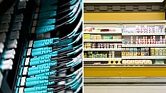 Data centres and supermarket refrigerators are major sources of excess heat. 
