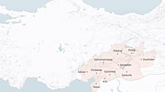 Depremin etkili oduğu iller