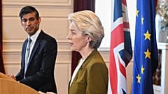 Der britische Premierminister Rishi Sunak und EU-Kommissionspräsidentin Ursula von der Leyen am Montag in Windsor