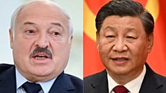 FILE: Composite image of Belarus President Lukashenko and Chinese leader Xi Jinping