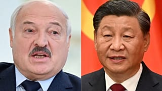 FILE: Composite image of Belarus President Lukashenko and Chinese leader Xi Jinping