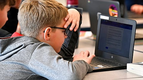 Students at Stonewall Elementary in Lexington, Kentucky are among those using ChatGPT in class to summarise texts.