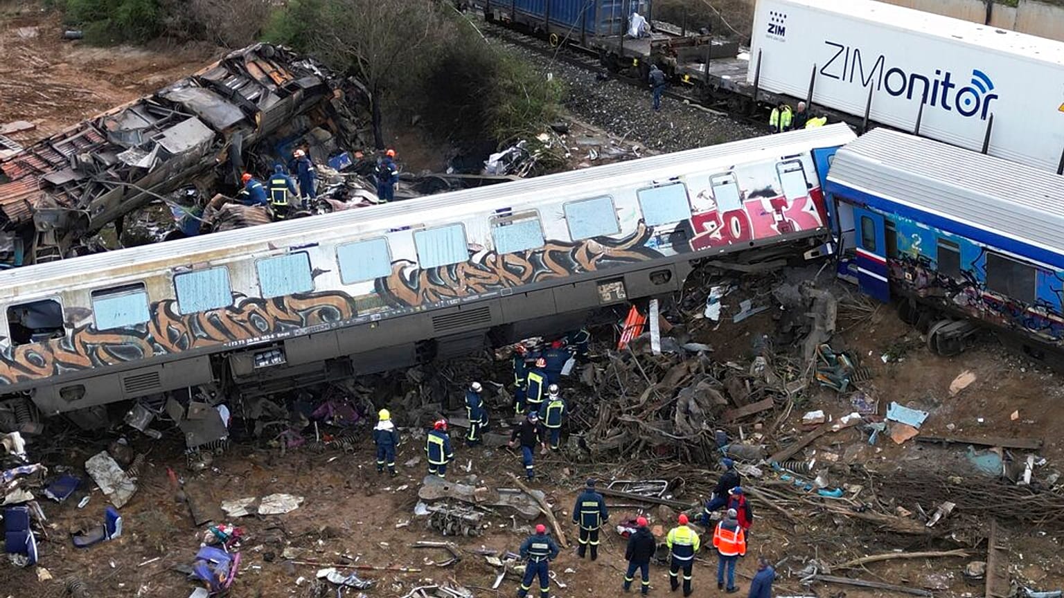 La scena dell'incidente, alle prime ore del mattino. (Tempe, 1.3.2023)