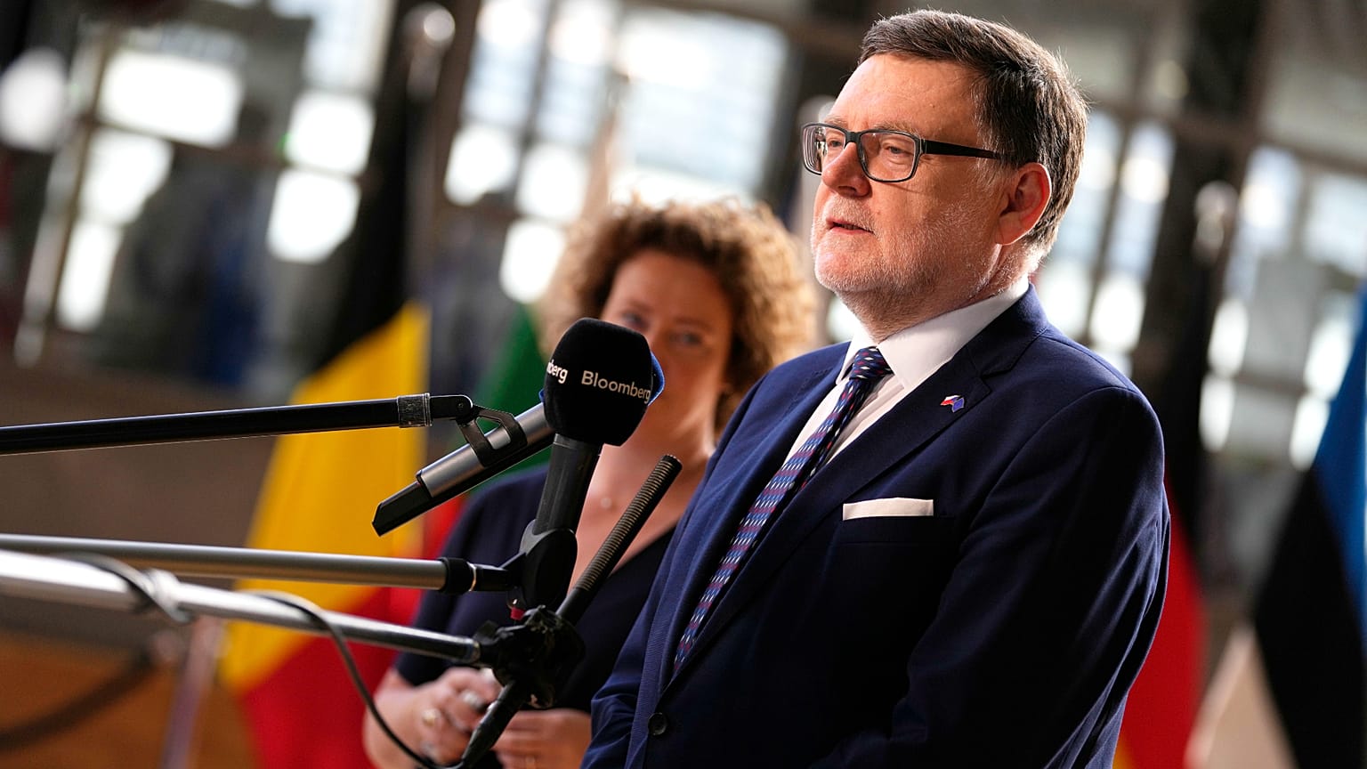 Le ministre tchèque des Finances Zbyněk Stanjura à Bruxelles, en Belgique, le 12 juillet 2022.