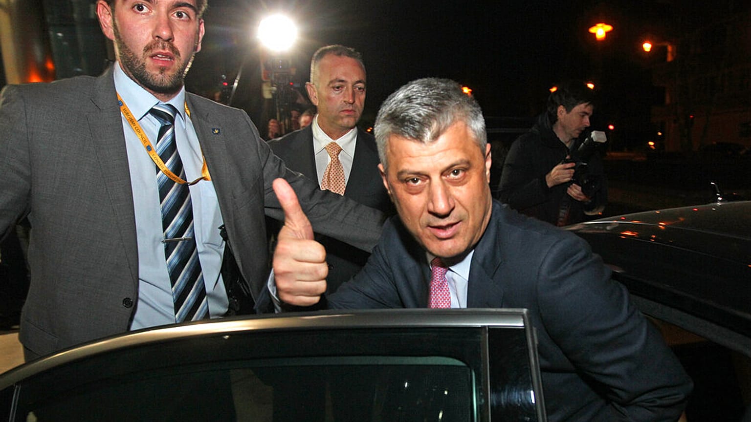 Der damalige kosovarische Ministerpräsident Hashim Thaci 2013 in Brüssel