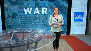 Euronews' correspondent Sasha Vakulina reporting on the war in Ukraine.