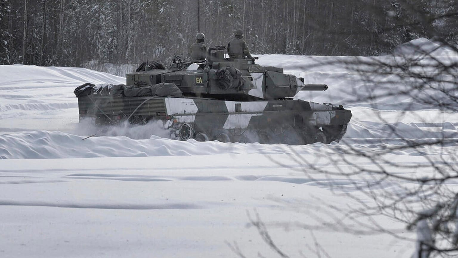 Leopard 2 tank Svédországban