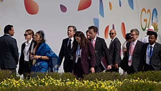Les ministres des Affaires étrangères du G20 à News Delhi, en Inde