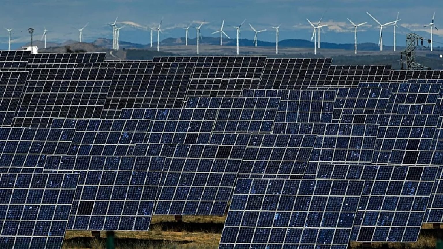 Solar panels near the small town of Milagro, northern Spain. Spain is building on its reputation in renewable energy to position itself as a leader in green hydrogen.