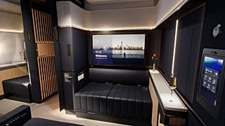 'Suite Plus’ comes with almost metre-wide seats that can be combined into a bed.